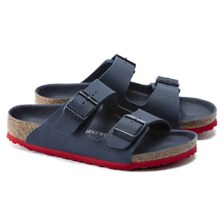 Birkenstock Arizona Kids Birko-Flor Desert Soil Blue Red